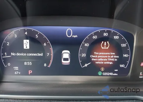 2025 Honda Accord Se из США, поврежденный, VIN 1HGCY1F43SA007562